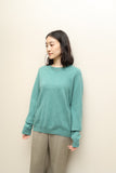 90s US label - cashmere crew neck loose fit knit sweater