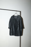 c80's unknown piece - linen oversized blouse / made with Giorgio Armani fabric