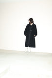 80's MARELLA - cashmere mixed wool, A-line single balmacaan coat