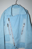 1970-80s German label - riders type denim jacket