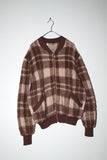 c70's French made - shaggy mohair mixedwool knit blouson