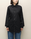 00's PRADA - curved cut dress shirt ②