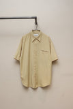 90's US label - rayon/poly gimmick shirt with frog pocket