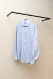00's European label - cotton blue dress shirt