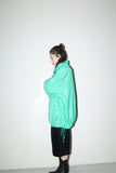 80s–90s ESPRIT - nylon oversized pullover in bright green