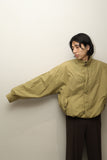 80-90's European label - light cotton poplin wide volume blouson
