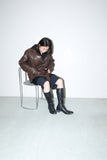 80-90's European label - leather riders type jacket