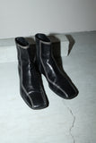 PRADA - square toe side-zip boots