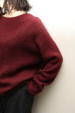 c90's US label - cashmere all ribbed knit sweater