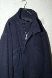 80s HUGO BOSS - wool/cashmere military detail hip-length jacket