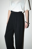 CÉLINE by Phoebe Philo - wide straight tuck trousers in black