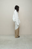 00-10's CELINE by Phoebe Philo - cotton deformed constructive shirt