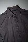 00-10's GUCCI (by TOM FORD?) - cotton side slit dress shirt / brown