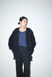 80s European label - rayon hooded shirt-jacket