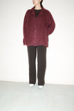 c90's European label - fuzzy mohair knit jacket