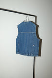 80s ARMANI JEANS - hunting detail denim vest