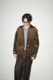 80's Italian label - NOS corduroy hi-neck jacket