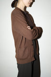 c80's UK?? - chocolate color cashmere knit cardigan