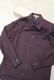 80s GIORGIO ARMANI - iridescent purple, wool shirt