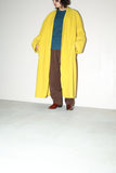90's LAUREL - wool/angora loose shawl collar coat in vivid yellow