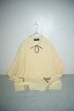 80's Les Copains- rayon irregular neck pullover shirt