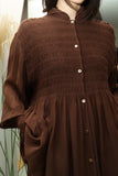 80-90's PENNYBLACK - rayon sheer decorated blouse