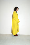 90's LAUREL - wool/angora loose shawl collar coat in vivid yellow