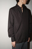 00-10's GUCCI (by TOM FORD?) - cotton side slit dress shirt / brown