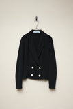 80's European label - rayon double & cropped jacket