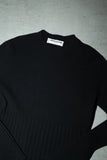 80-90's SONIA RYKIEL - angora/wool ribbed knit jumper
