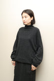 00's German label - silk/cashmere turtle-neck loose fit knit sweater