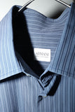 00's ARMANI COLLEZIONI - cotton stripe dress shirt