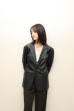 c90's Max Mara - leather 1B jacket