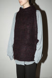 c80's Europan label - fuzzy alpaca deformed vest