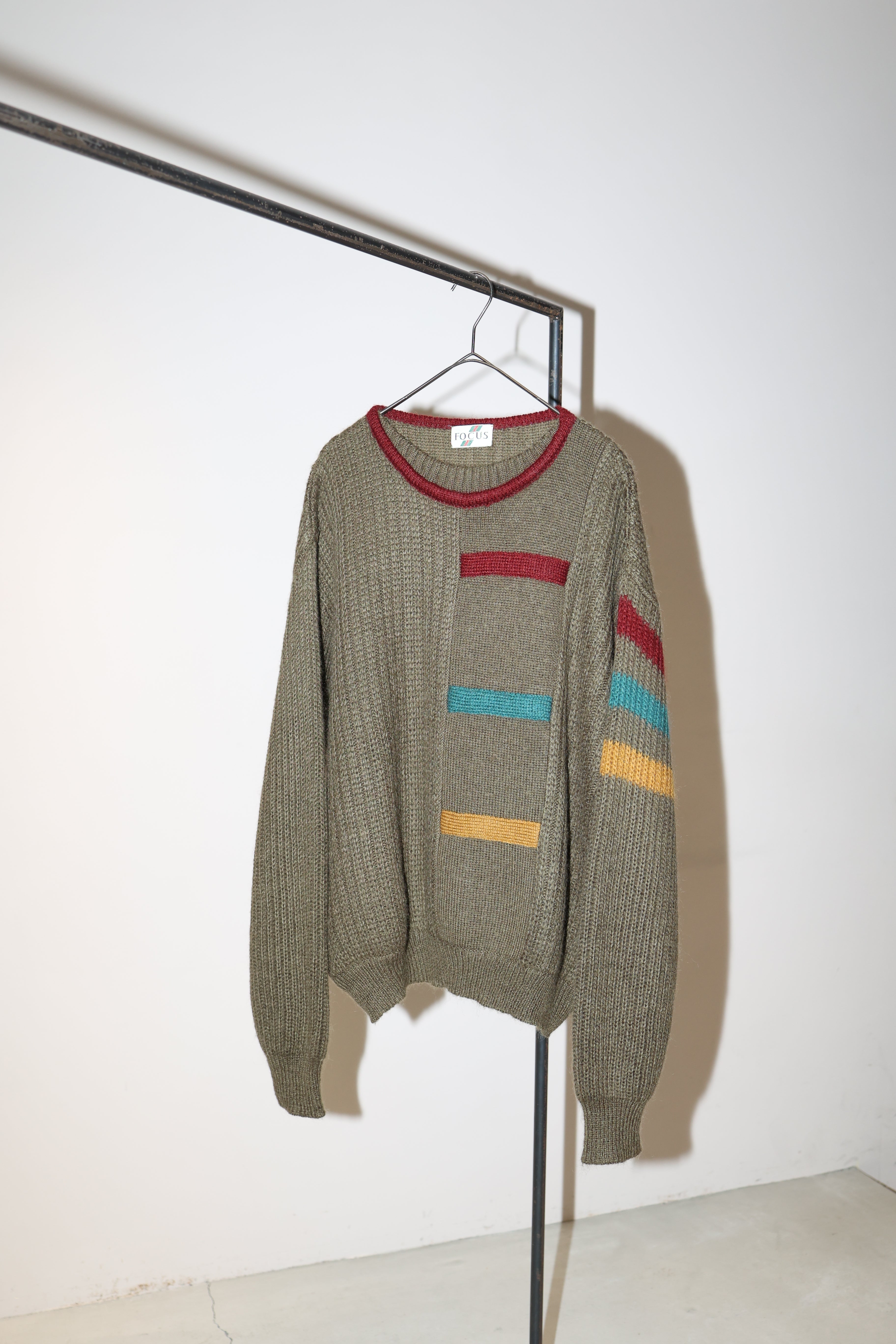 80's  wool/acrylic knit sweater