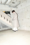 80s German label  - cotton shell down trench coat