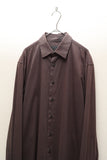 90-00's PRADA - curved cut dress shirt ③