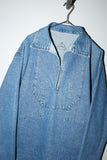c80's denim fisherman smock