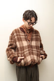 c70's French made - shaggy mohair mixedwool knit blouson