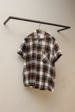c60's European vintage - shadow plaid shirt