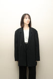 80-90's Scandinavian label - relaxed oversized double breasted jacket