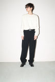 80’s JEAN PAUL GAULTIER pour GIBO - wool straight silhouette tuck trousers