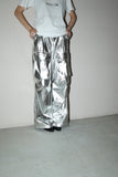 French label - metallic utility pants