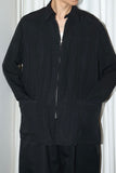 00's Allegri - lyocell/linen zip-up jacket