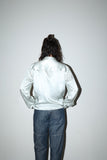 90s–2000s European label - silk satin cropped shirt