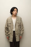 80's European label - silk utility jacket