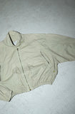 80's European label - cotton wide balance flight jacket