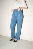 70-80's French label - semi-flare 5 pocket denim pants