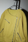 80-90's European label - ramie/cotton constructive riders essence jacket