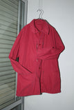 80's-90's Allegri - coated cloth, zip chest pocket jacket